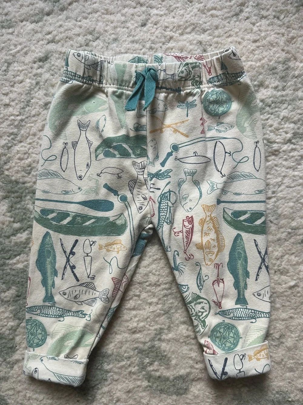 Mud Pie 0-3 Months Fishing Pants